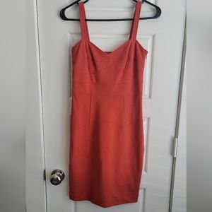 Diane Von Furstenberg Orange Bodycon Mini Size 2